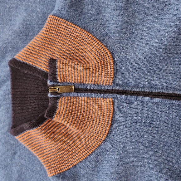 Codice Cashmere Wool Blend 1/4 Zip Pullover Italy Designer Sweater Sz XL (54) - Picture 8 of 15